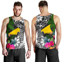 Tokelau Men Tank Top - Turtle Plumeria Banana Leaf - Polynesian Pride