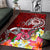 FSM Area Rug - Turtle Plumeria (RED) - Polynesian Pride