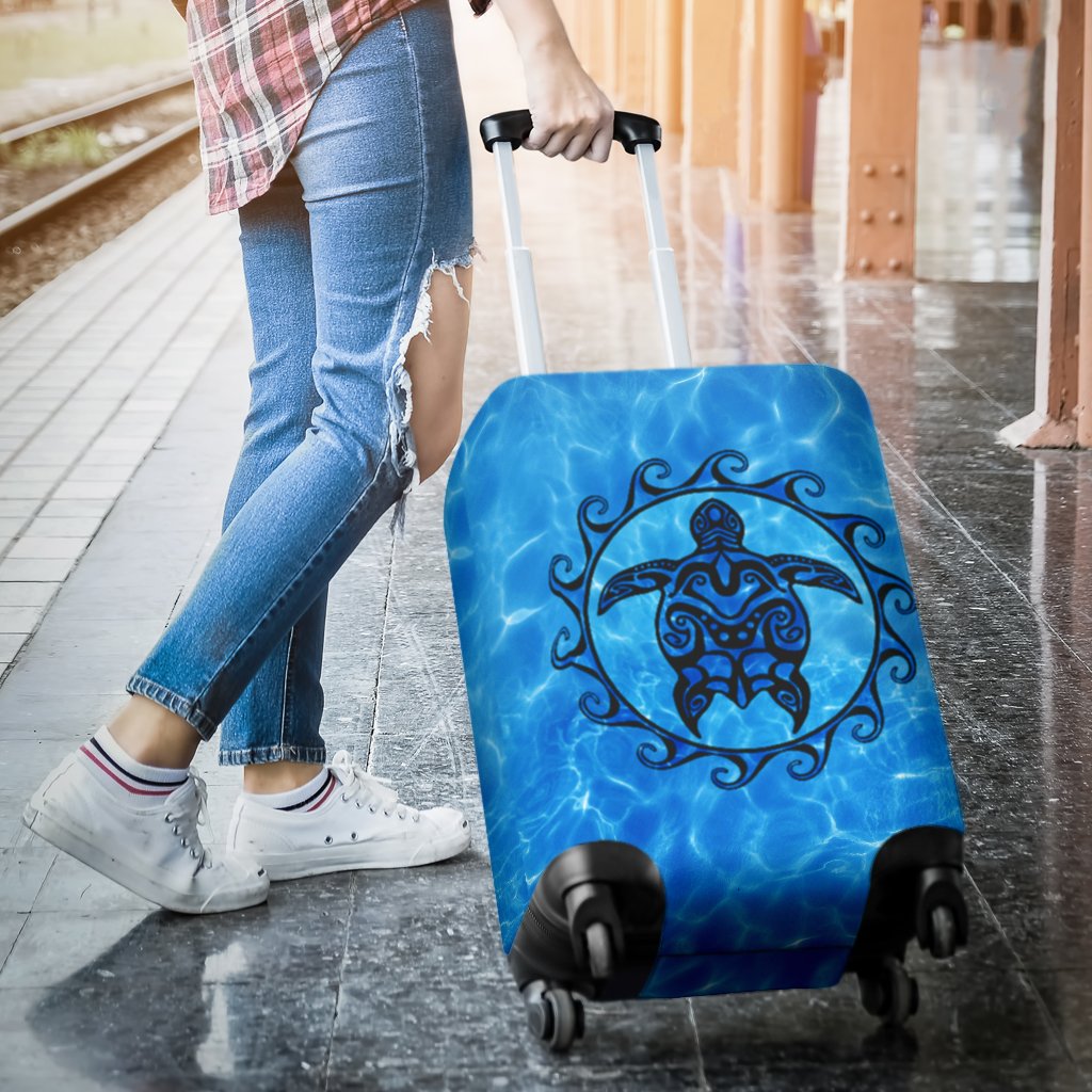 Turtle Luggage Cover 02 - Polynesian Pride