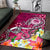 FSM Area Rug - Turtle Plumeria (PINK) - Polynesian Pride