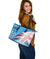 Fiji Custom Personalised Leather Tote Bag - Fiji Flag - Polynesian Pride