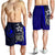 Yap Micronesian Men's Shorts Blue - Turtle With Hook Blue - Polynesian Pride