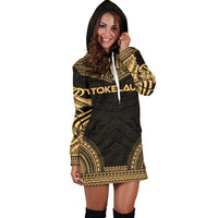 Tokelau Women's Hoodie Dress - Polynesian Gold Chief - Polynesian Pride