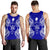 Niue Polynesian Men Tank Top Map Blue - Polynesian Pride