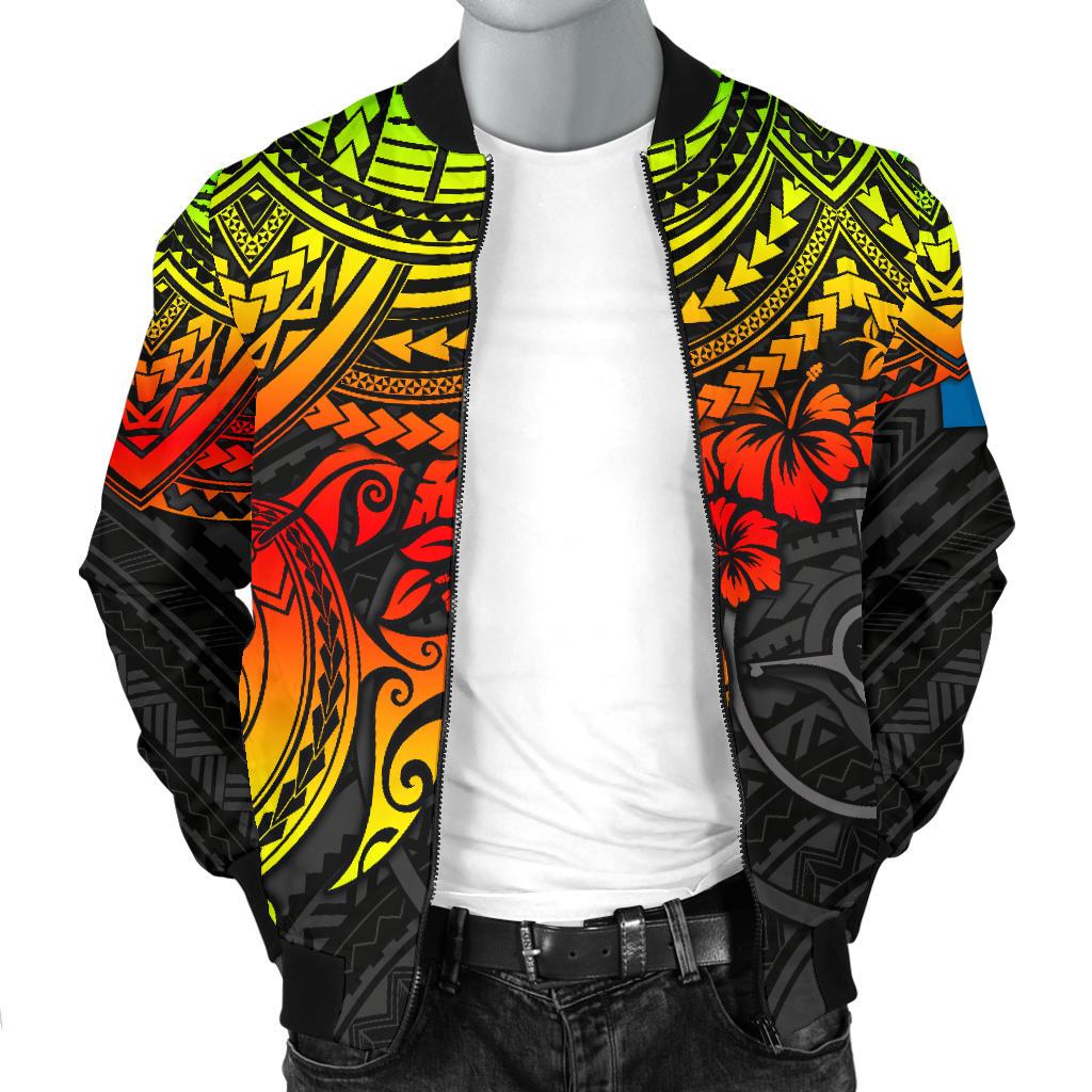 Yap Polynesian Bomber Jacket (Men) - Reggae Turtle - Polynesian Pride