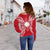 Marshall Polynesian Shoulder Sweater Map Red White - Polynesian Pride