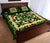 Hawaiian Quilt Bed Set Royal Pattern - Emerald Green - Polynesian Pride