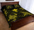 Hawaii Map Kanaka Polynesian Quilt Bed Set Circle Underwater Yellow - Polynesian Pride