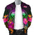 Federated States of Micronesia Men's Bomber Jacket - Summer Hibiscus - Polynesian Pride