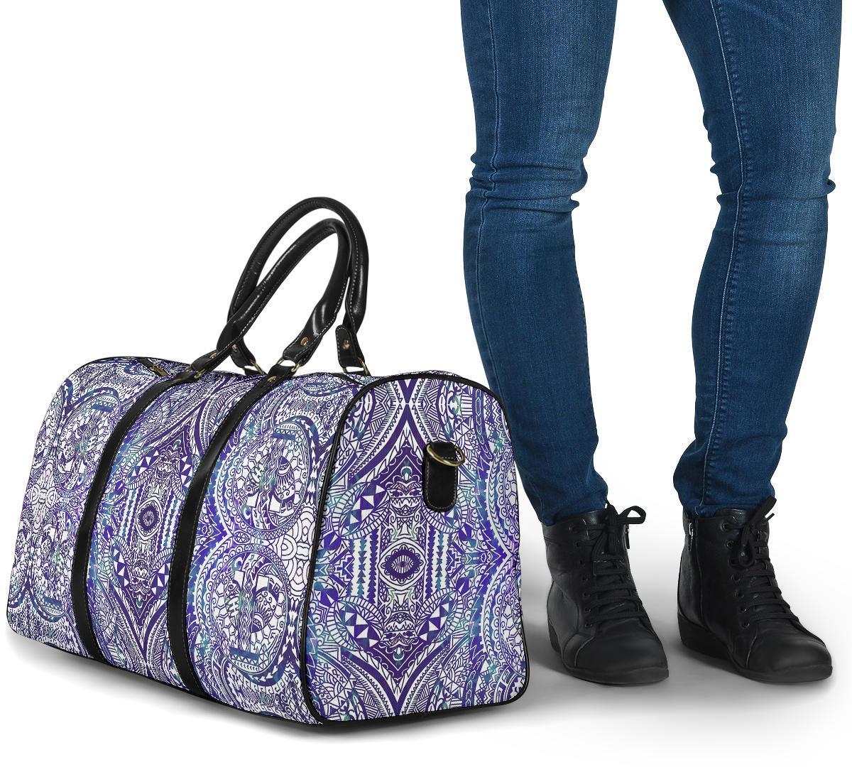 Polynesian Symmetry Gardient Violet Hawaii Travel Bag - Polynesian Pride