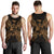 Tonga Polynesian Men Tank Top Map Gold - Polynesian Pride