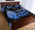 Hawaii Quilt Bed Set - Hawaii Hibiscus Map Polynesian Quilt Bed Set Blue - Polynesian Pride