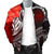 Samoa Custom Personalised Men's Bomber Jacket - Samoa Seal Wave Style (Red) - Polynesian Pride