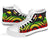 Papua New Guinea High Top Canvas Shoes - Reggae Tentacle Turtle - Polynesian Pride