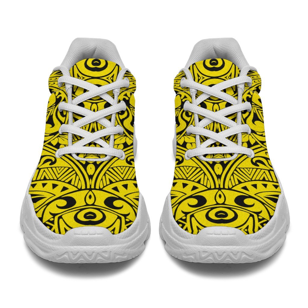 Polynesian Culture Yellow Chunky Sneakers - Polynesian Pride