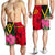 Vanuatu Men's Shorts - Vanuatu Flag with Hibiscus - Polynesian Pride