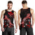 Hawaii Men Tank Top - Turtle With Blooming Hibiscus Red - Polynesian Pride