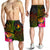 YAP Polynesian Men's Shorts - Hibiscus and Banana Leaves - Polynesian Pride