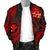 Polynesian Hawaii Men Bomber Jacket - Red Plumeria - Polynesian Pride