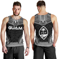 Guam Men's Tank Top - Polynesian Chief Black Version - Polynesian Pride
