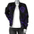 Hawaii Turtle Map Polynesian Women's Bomber Jacket - Purple - Frida Style - Polynesian Pride