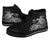 American Samoa Polynesian High Top Shoes - Polynesian Turtle (Silver) - Polynesian Pride