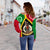 Vanuatu Polynesian Women's Off Shoulder Sweater - Vanuatu Flag and Coat Of Arms - Polynesian Pride