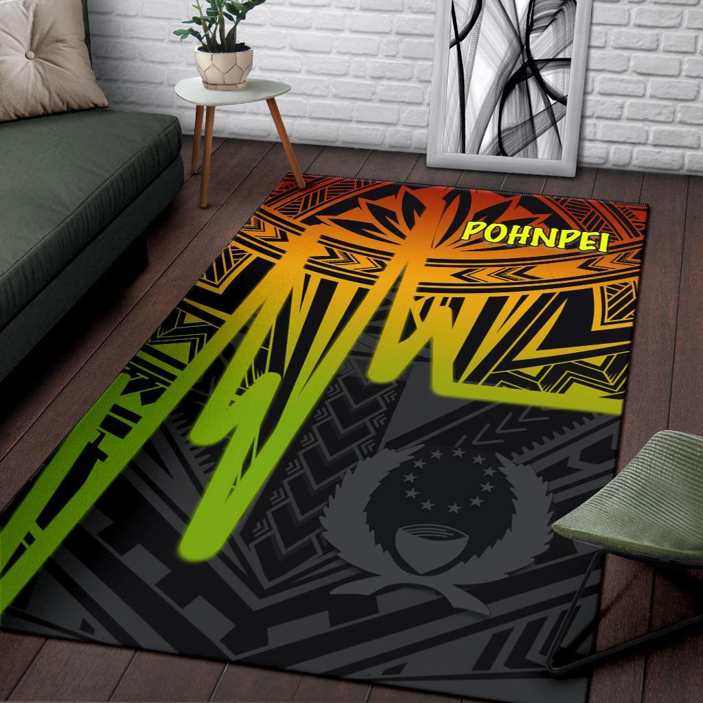 Pohnpei Area Rug - Pohnpei Seal In Heartbeat Patterns Style (Reggae) Reggae - Polynesian Pride