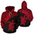 Tahiti Hoodie Tahiti Turtle Mermaid Polynesian Tattoo Red Version Unisex White - Polynesian Pride