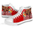 Tonga High Top Shoes - Polynesian Palm Tree Flag - Polynesian Pride