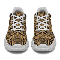 Polynesian Symmetry Gold Chunky Sneakers - Polynesian Pride