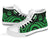 Vanuatu High Top Canvas Shoes - Green Tentacle Turtle - Polynesian Pride