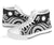 Nauru High Top Canvas Shoes - White Tentacle Turtle - Polynesian Pride