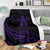 Hawaii Turtle Hibicus Premium Blanket - Frida Style - Purple - Polynesian Pride