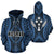 Kosrae All Over Zip up Hoodie Central Version Unisex Blue - Polynesian Pride