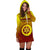 Tonga High School Women's Hoodie Dress Polynesian Style Yellow - Polynesian Pride