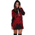 Palau Polynesian Hoodie Dress Map Red - Polynesian Pride