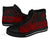 Yap State High Top Shoes - Red Color Symmetry Style - Polynesian Pride