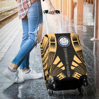 Marshall Islands Luggage Cover - Polynesian Tattoo Gold - Polynesian Pride