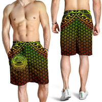 Polynesian American Samoa Men's Shorts - Reggae Vintage Polynesian Patterns - Polynesian Pride