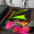 Tokelau Polynesian Area Rug - Hibiscus and Banana Leaves - Polynesian Pride