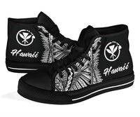 Hawaii Polynesian High Top Shoes - Hawaii Pride White Version - Polynesian Pride