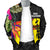 New Caledonia Men's Bomber Jacket - Polynesian Hibiscus Pattern - Polynesian Pride