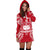 Samoa Polynesian Hoodie Dress Map Red White - Polynesian Pride