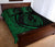 Hawaii Fish Hook Polynesian Quilt Bed Set - Circle Style Green - Polynesian Pride