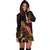 Vanuatu Polynesian Hoodie Dress - Turtle With Blooming Hibiscus Gold - Polynesian Pride