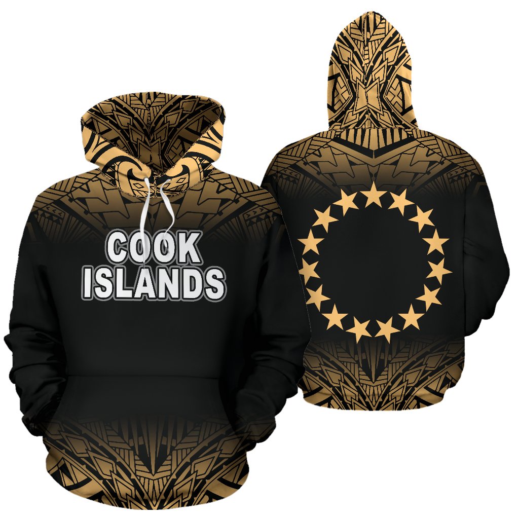 Cook Islands Polynesian Hoodie Fog Gold Unisex Gold - Polynesian Pride