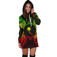 Chuuk Polynesian Hoodie Dress Map Reggae - Polynesian Pride