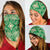 Polynesian Plumeria Mix Green Bandana 3 - Pack - Polynesian Pride