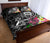 Hawaii Polynesian Quilt Bed Set - Hawaii Seal With Turtle Plumeria (Black) - Polynesian Pride